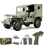 【MASU】JEEP Military 1/10 RTR ジープ グレー JJRC Army Jeep 1/10 – Asia RC Depot